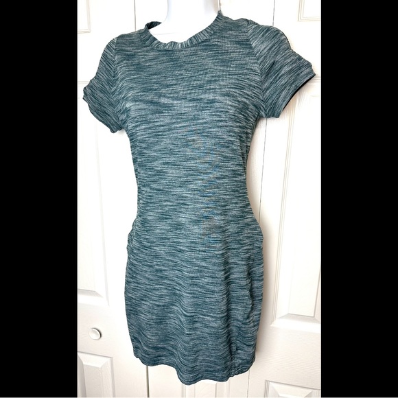 LULULEMON & Go Where To Dress Heathered Fuel Green Space Dye Rulu Knit Reflectiv - Picture 2 of 13